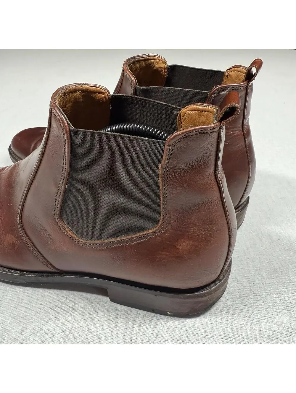 JOHNSTON & MURPHY‎ Chelsea Boots Men Sz 8M Brown Leather Comfort Chukka Shoes